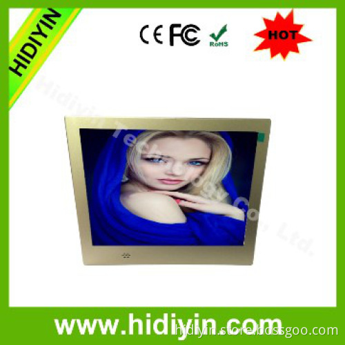 8" metal digital picture frame price with Square shape